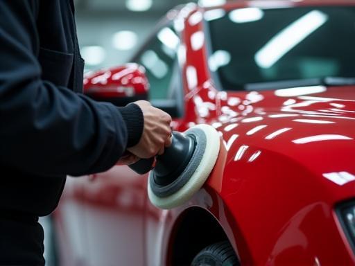 Car exterior being polished at Yıldız Oto Bakım